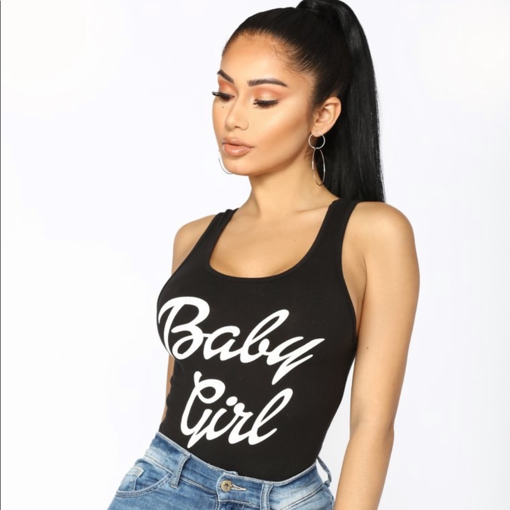 Fashion nova - baby girl sleeveless bodysuit